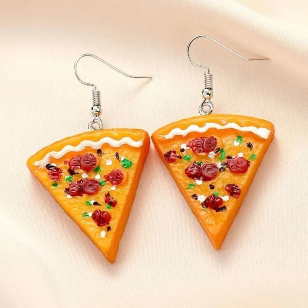 Pizza slice earrings